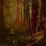 Albert Bierstadt?s ?Giant Redwood Trees of California? is one of the pieces for sale.